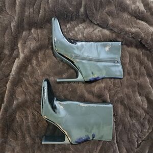 Mix No. 6 Cileste Patent Black Square Toe Bootie - Size 7.5